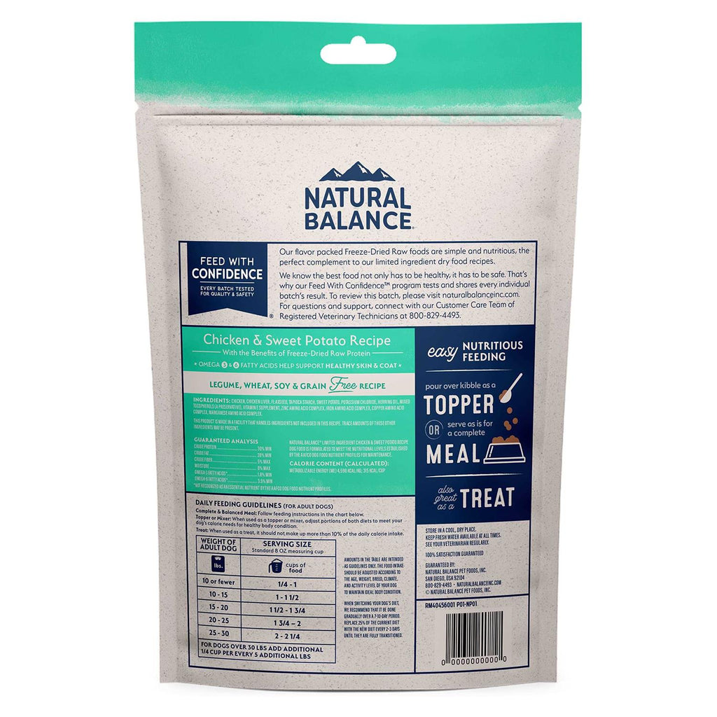 Freeze Dried Chicken & Sweet Potato Dog Food K54900