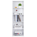5-Tier Narrow Bookshelf with Adjustable Shelves F821755