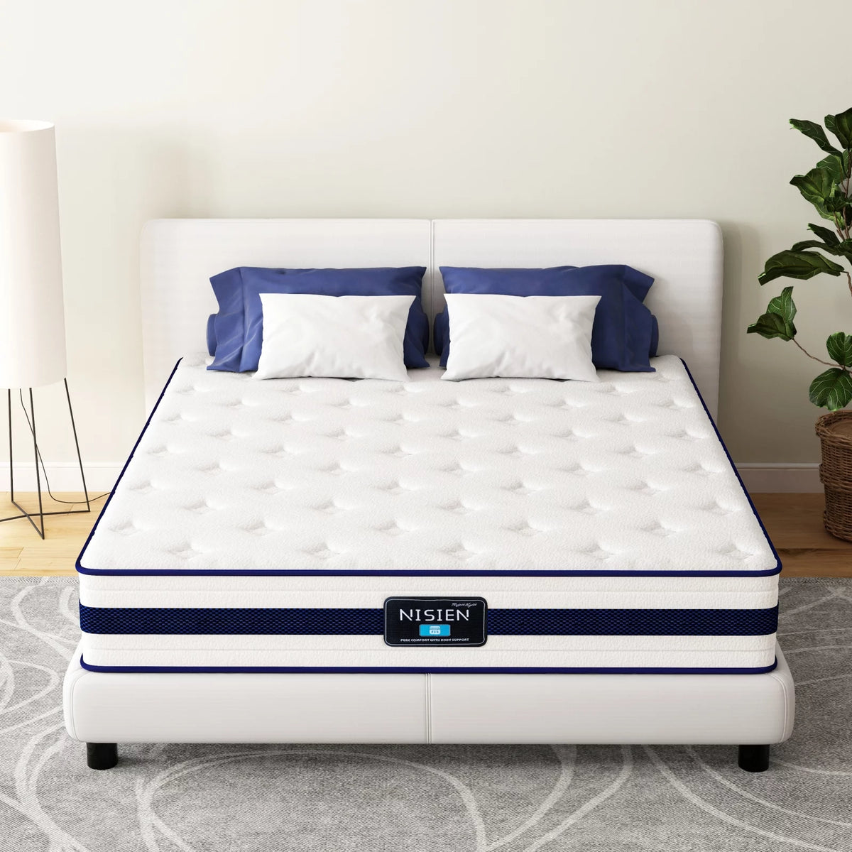 Queen 10 Inch Hybrid Memory Foam Mattress G759