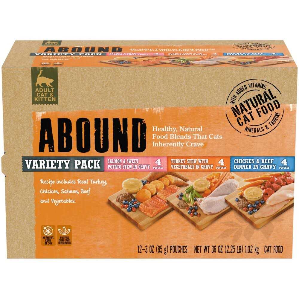 Natural Wet Cat Food Pouches Variety Pack 12 Count 3 oz L571487