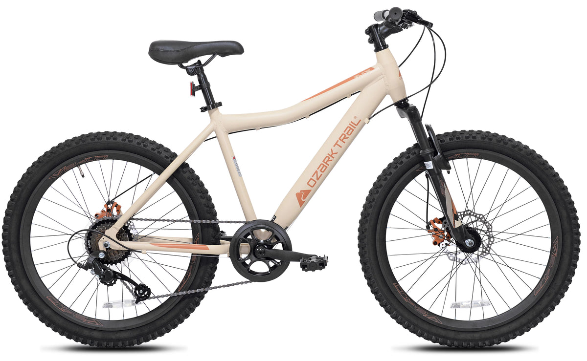 24 Glide Mountain Bike, 8 Speed, Black L9057