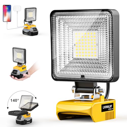 18V Cordless LED Work Light with USB & Type C Charging Port P2635