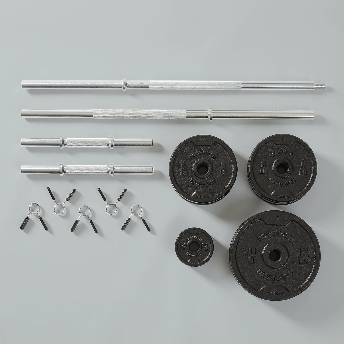 110lb Adjustable Weight Set with Barbell and Dumbbells S63798