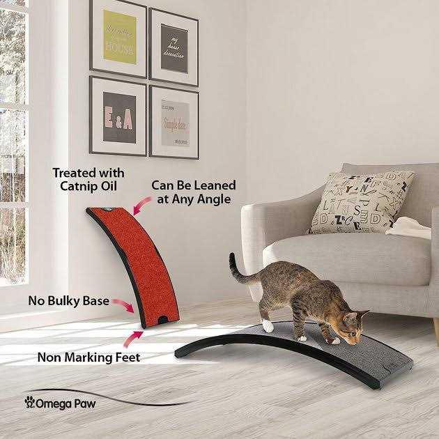Curved Floor Scratching Board for Cats D7026
