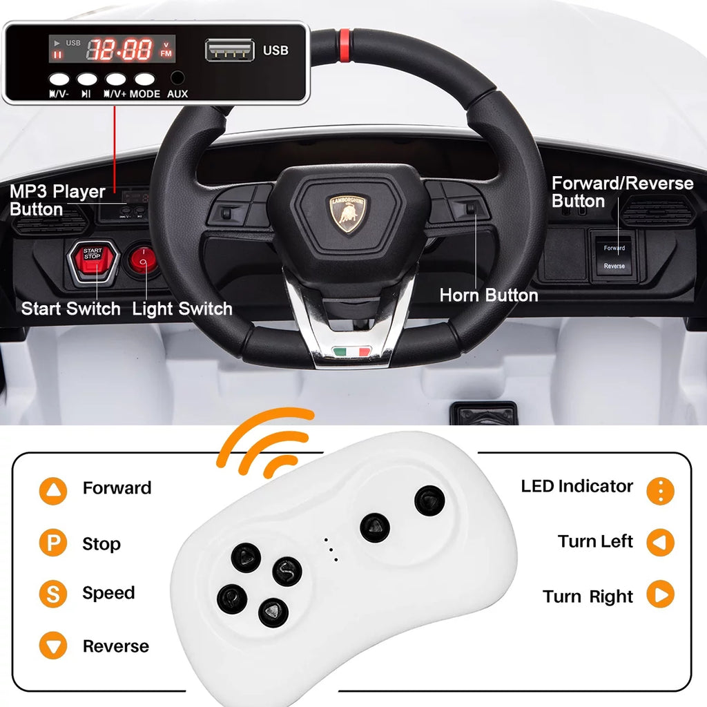 12V Electric Powered Ride on Car with Remote Control Y103