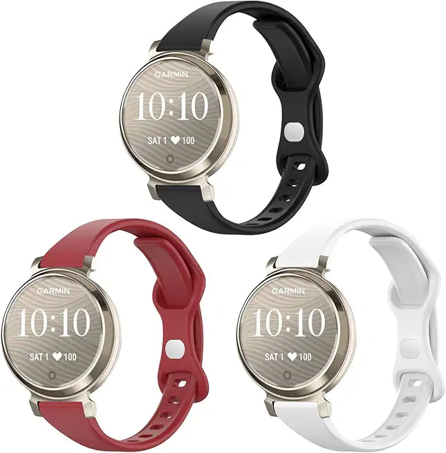 3 Pack Slim Silicone 14mm Watch Bands A757