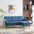 L Shaped Linen Fabric Convertible Sectional Sofa I922861