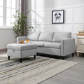 Small Sectional Sofa with Movable Storage Ottoman S643877