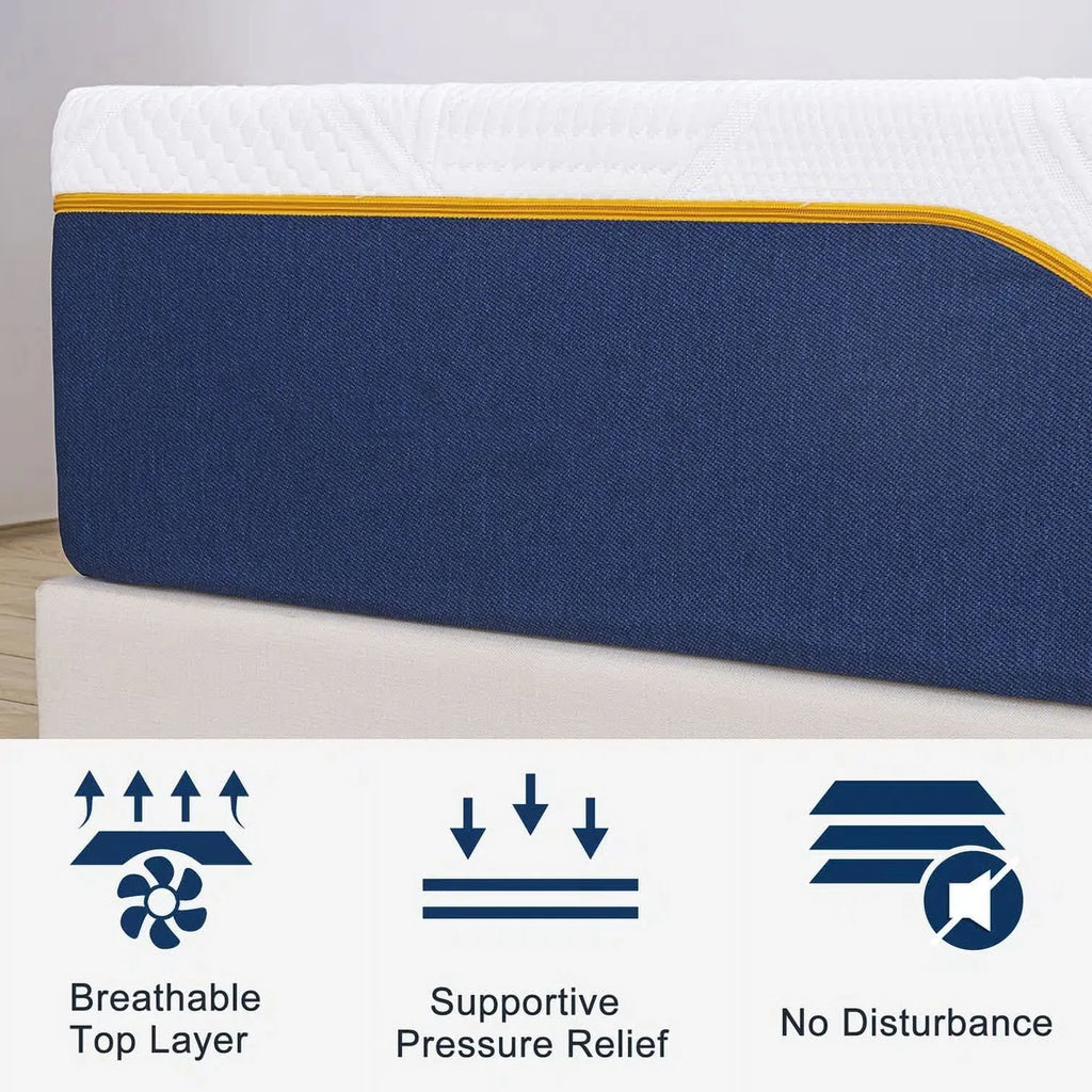 Queen Size Medium Gel Memory Foam Mattress S5605