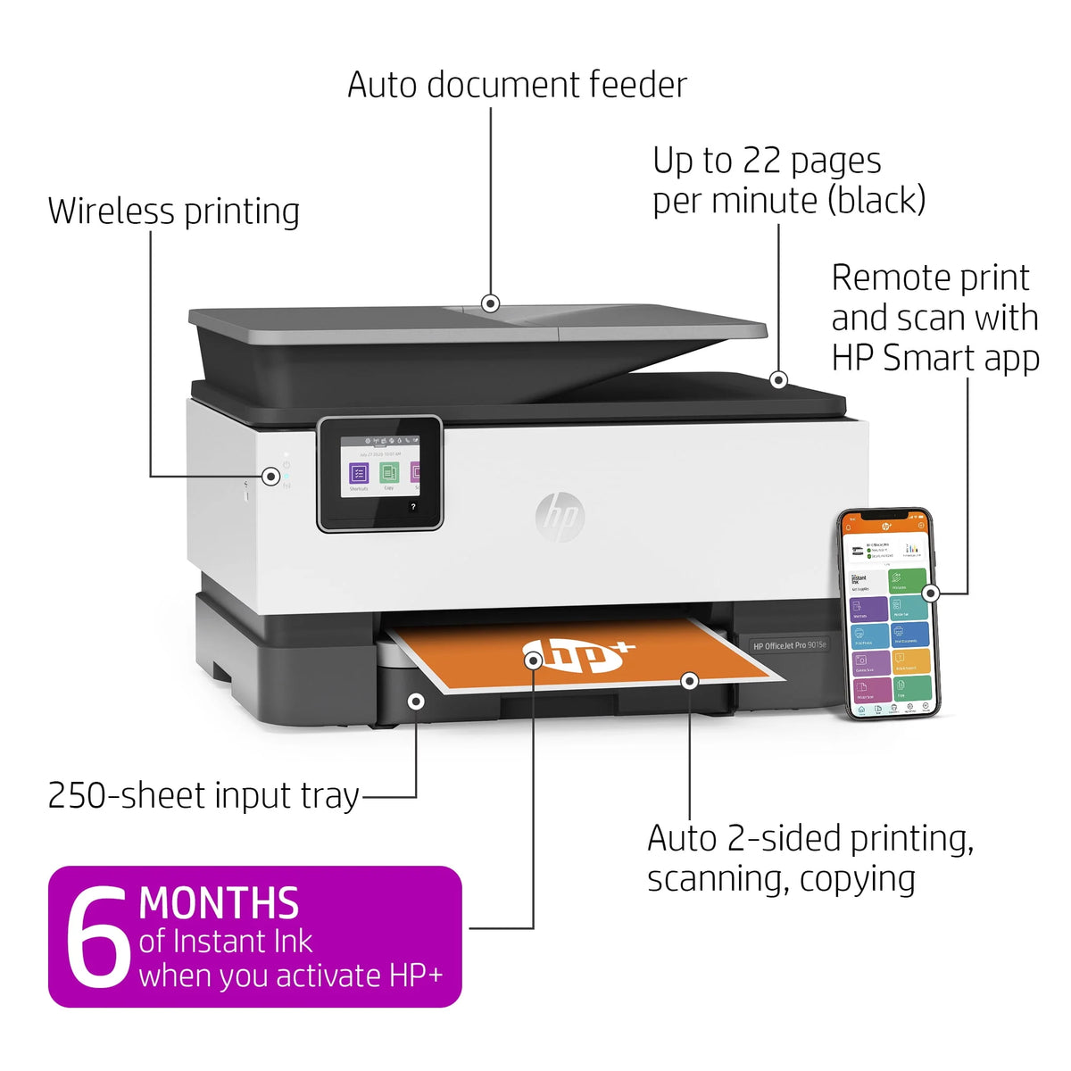 Wireless Color Inkjet All-in-One Printer O24089
