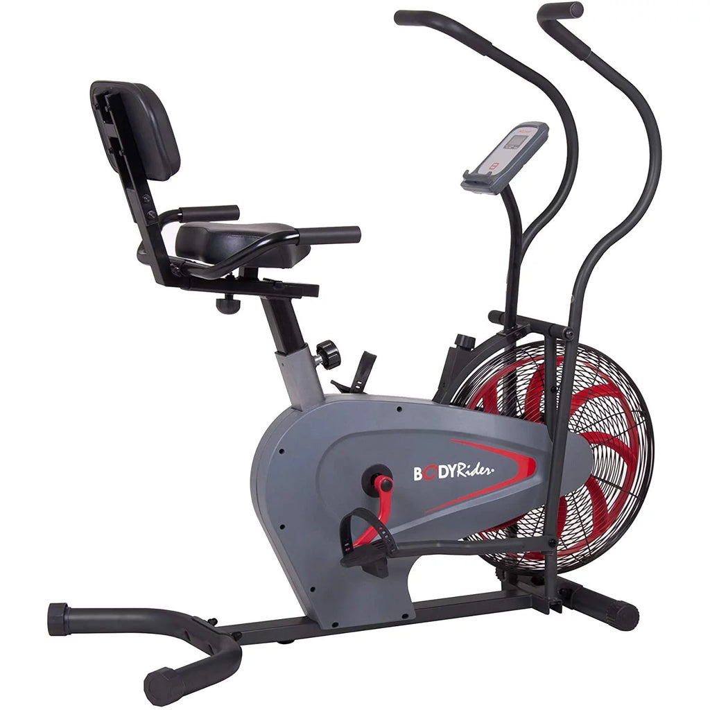 Upright Fan Bike Manual Resistance Heart Rate Monitor C48366
