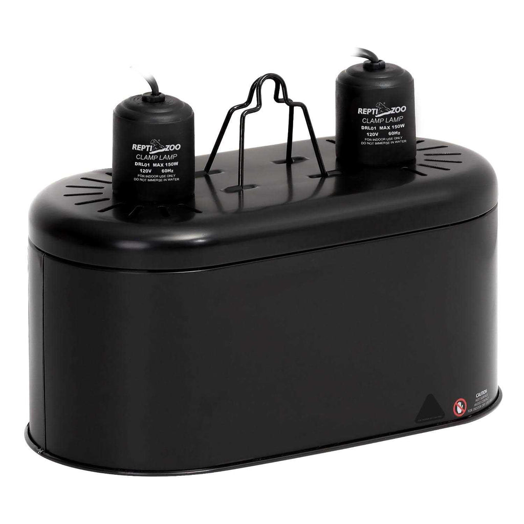 Deep Dual Lamp Fixture UVB Compact Reptile Heat Lighting Kit Combo Deep Dome Lamp Holder D924