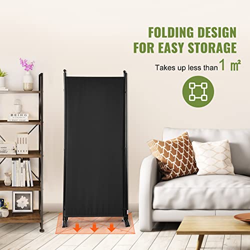 6.1 ft 3-Panel Fabric Room Divider F197331