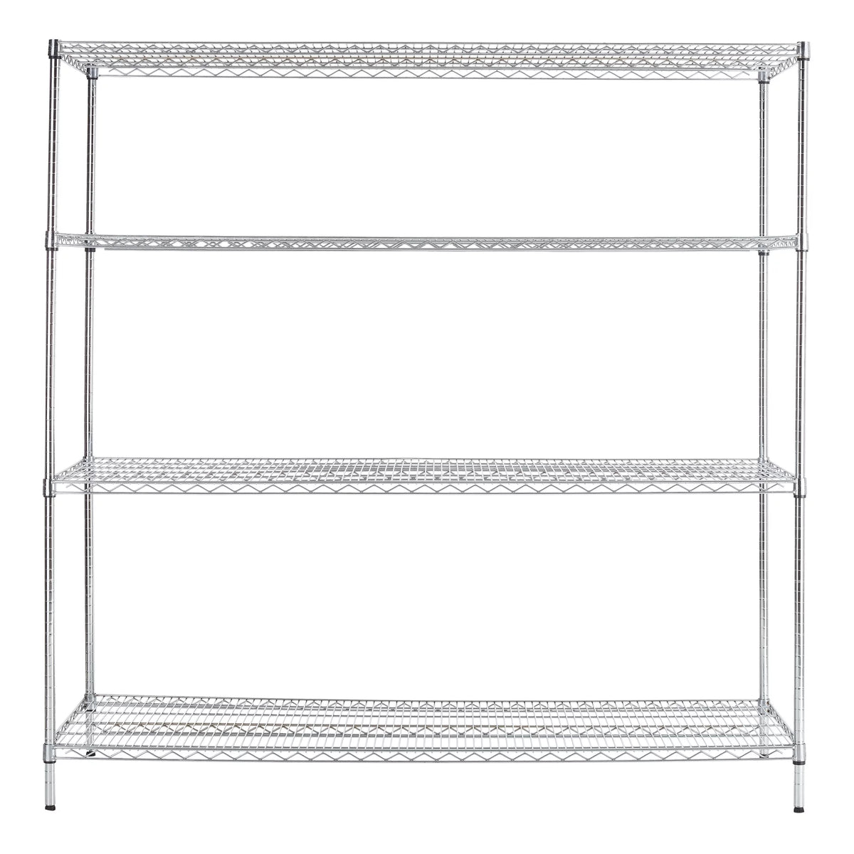 4 Shelf Wire Shelf Unit Chrome 4000 lb Z96461