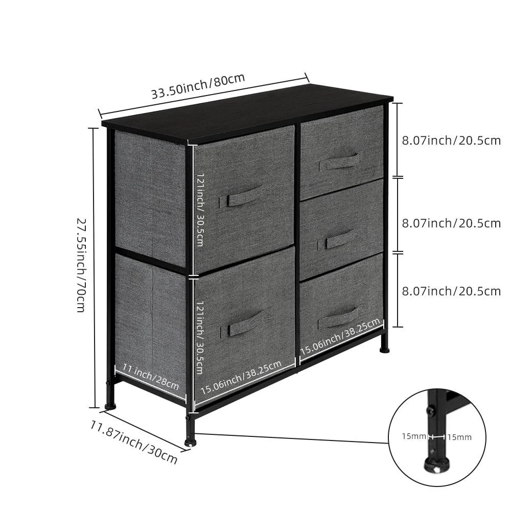 5 Drawer Storage Dresser J719
