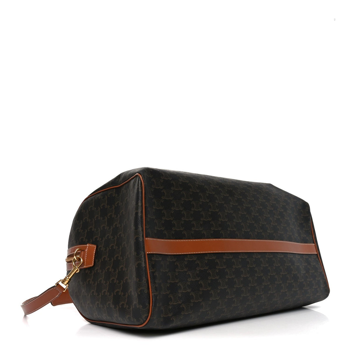 TRIOMPHE CANVAS LARGE VOYAGE DUFFLE TAN