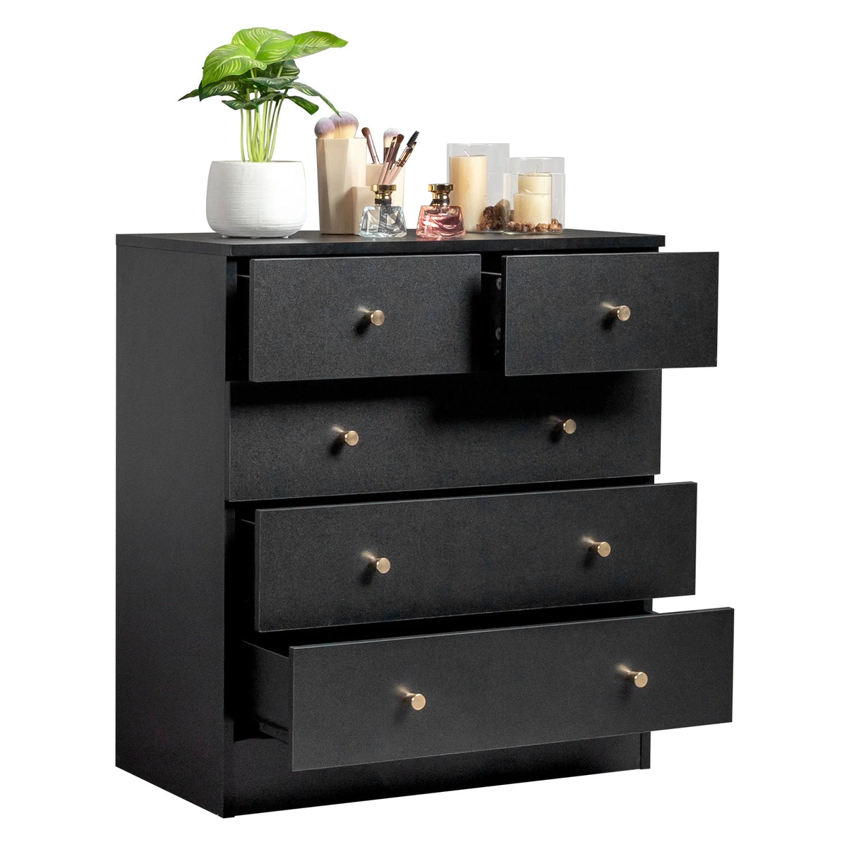White 7 Drawer Wood Dresser U1757