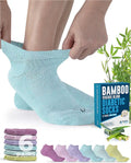 Viscose Bamboo Ankle Diabetic Socks 6 Pairs T79286