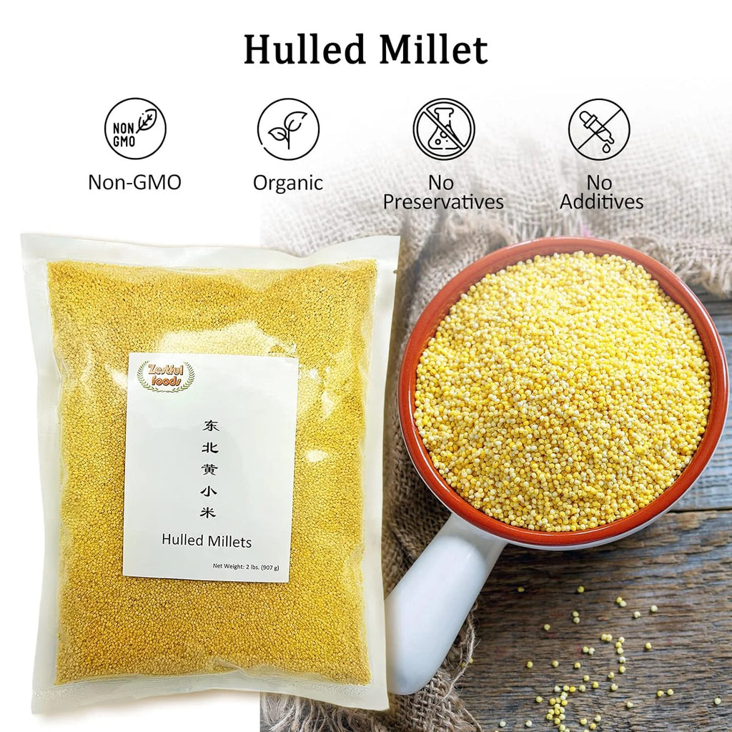 Hulled Millet Grain 2 Pounds W13093