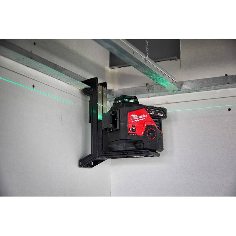 12-Volt Cordless Green 3-Plane Laser Level Kit with Batteries, Charger and Case Q7707