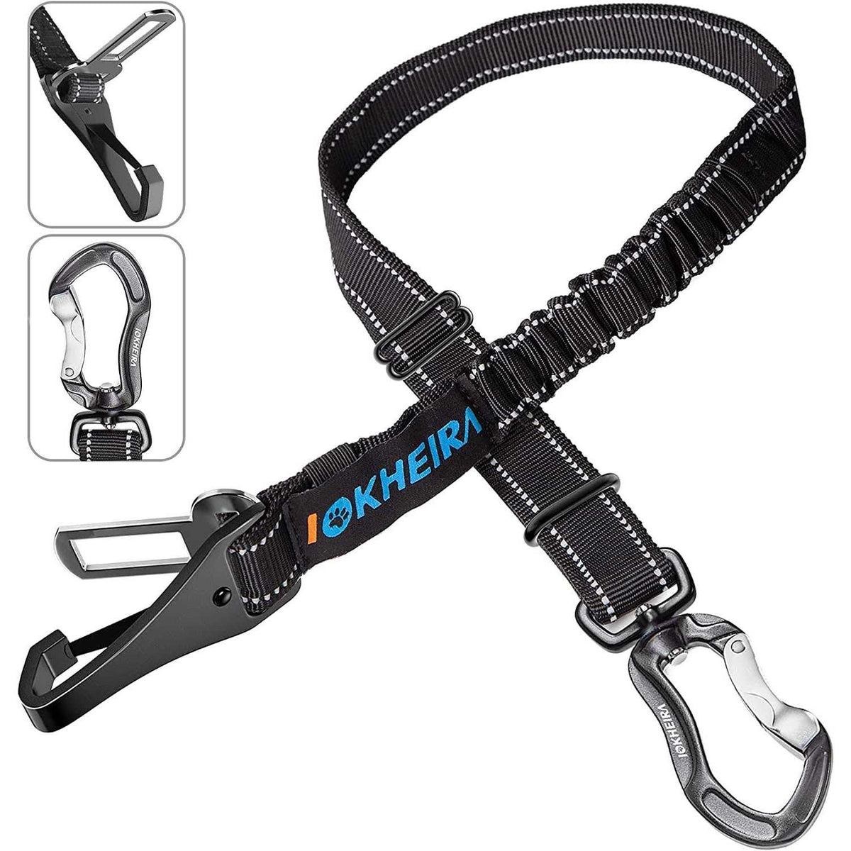 Dog Seat Belt Car Harness Reflective Bungee L750913