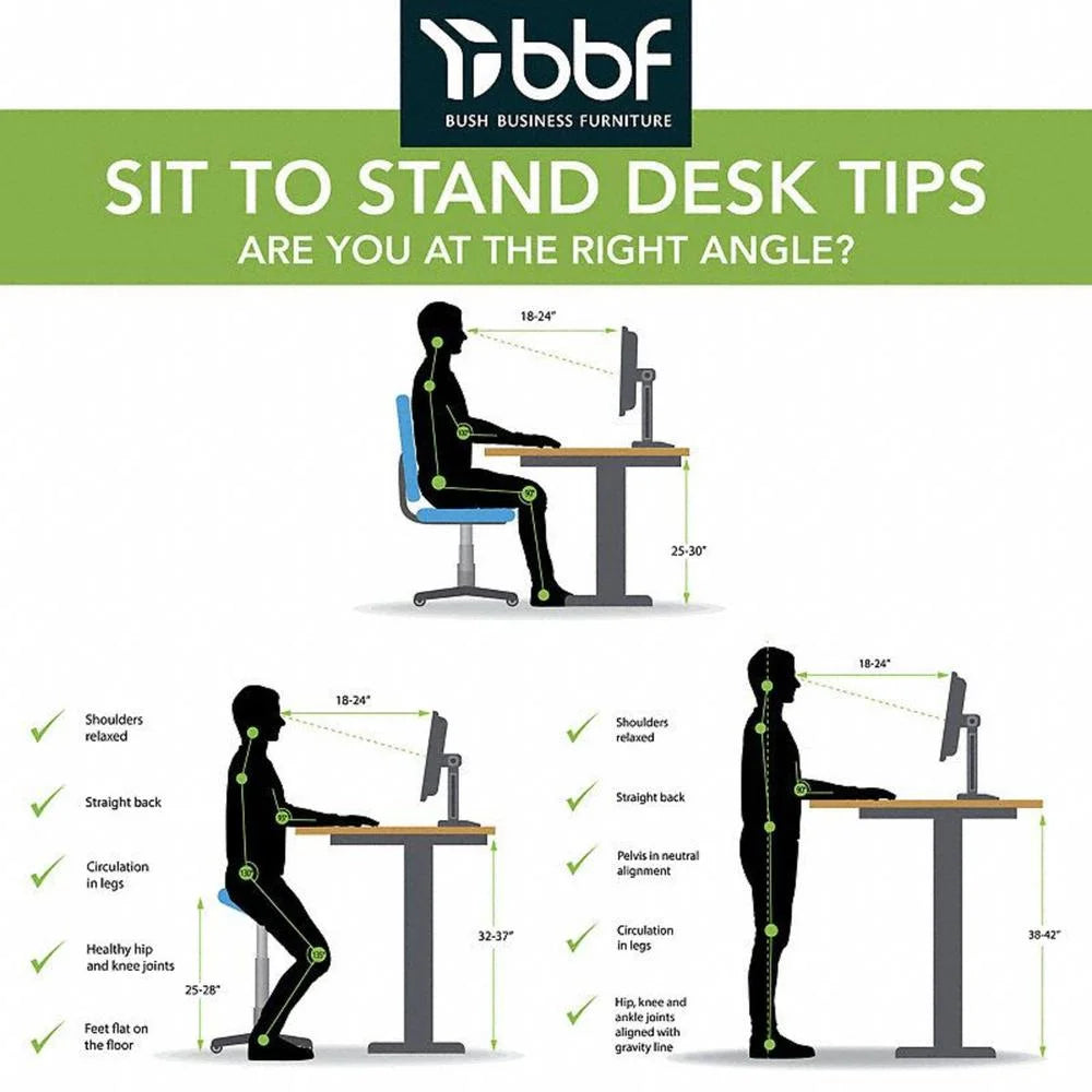 72W Adjustable Standing Desk in Natural Elm Z491215