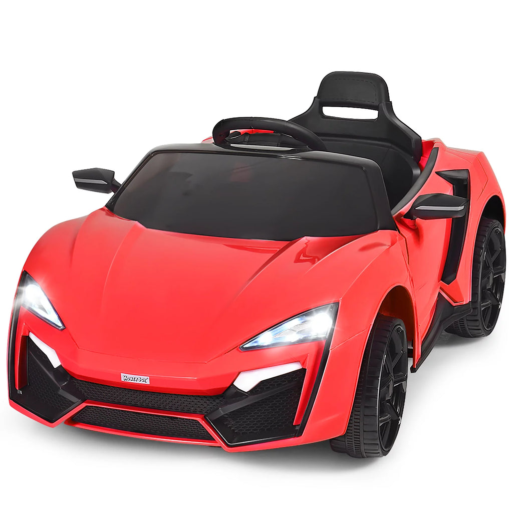12V Kids Ride On Car with Lights MP3 Openable Doors Pink Z860