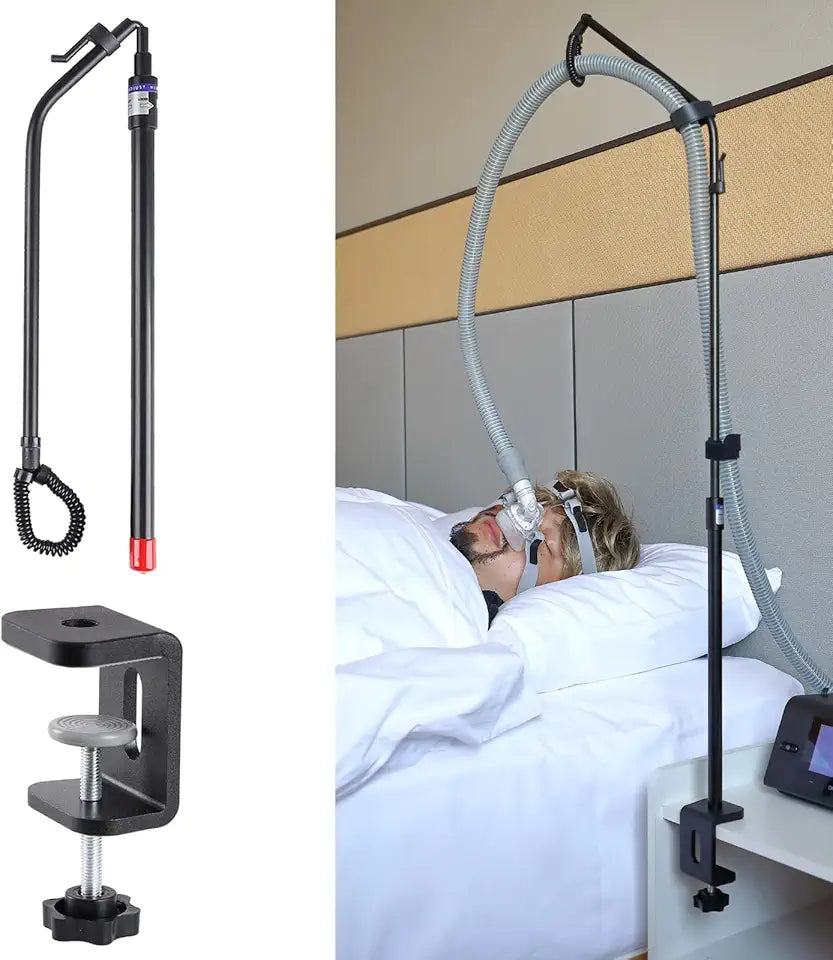 Black Height Adjustable CPAP Hose Holder G70145