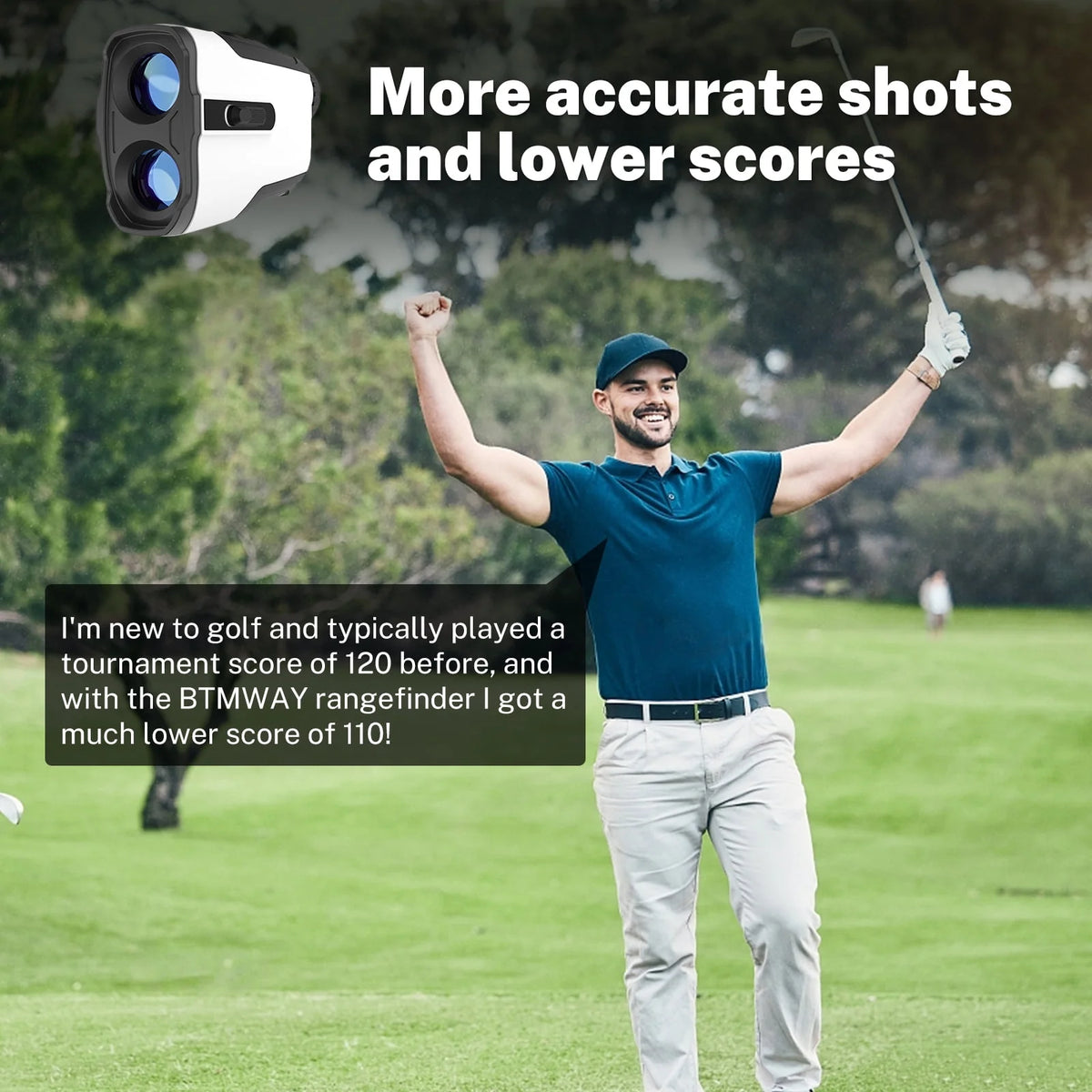 Laser Golf Rangefinder 900 Yards 7X Magnification with Slope Switch F264536