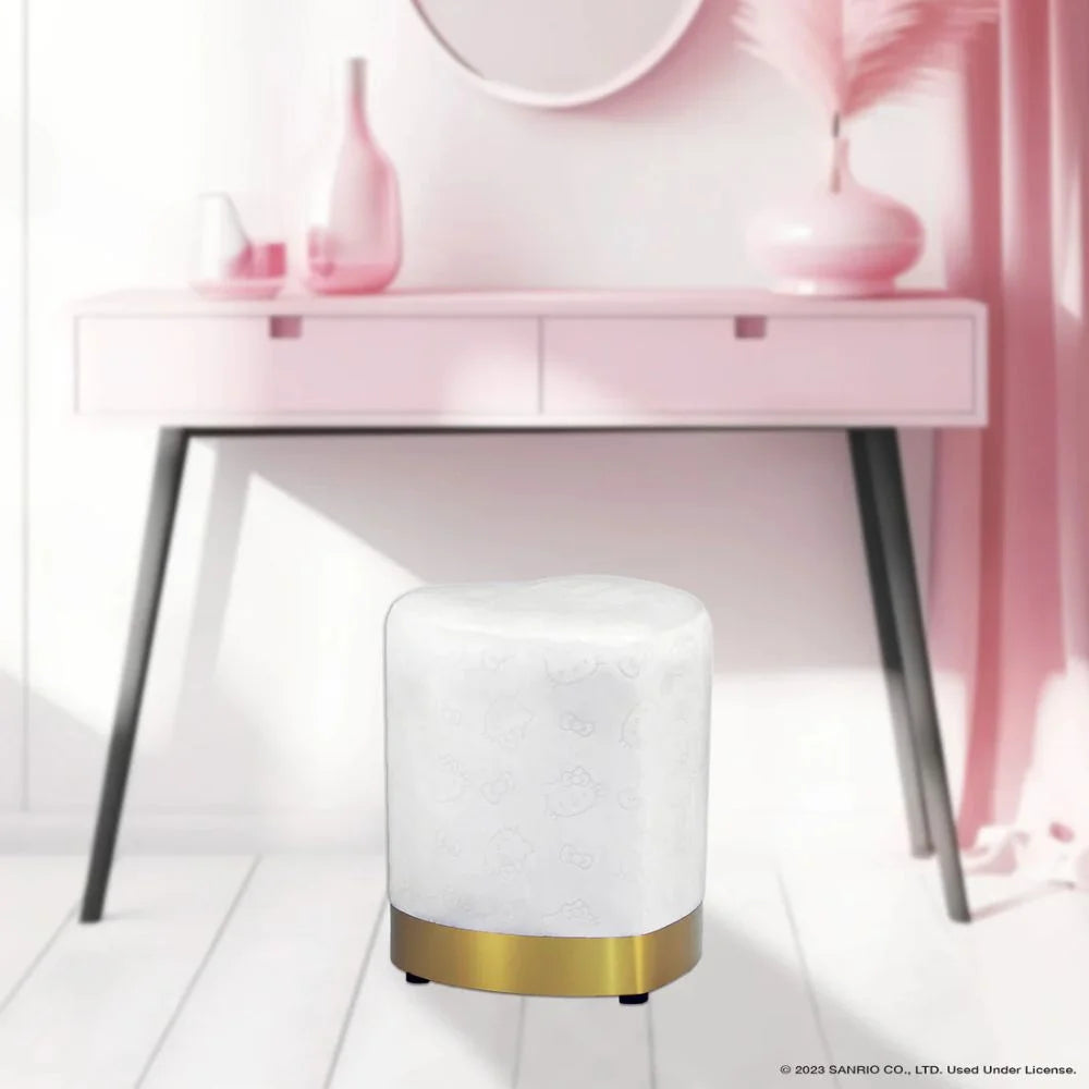 Black Vanity Ottoman Chair O85412