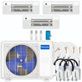 27,000 BTU 3 Zone Ceiling Cassette Ductless Air Conditioner and Heat Pump X5374