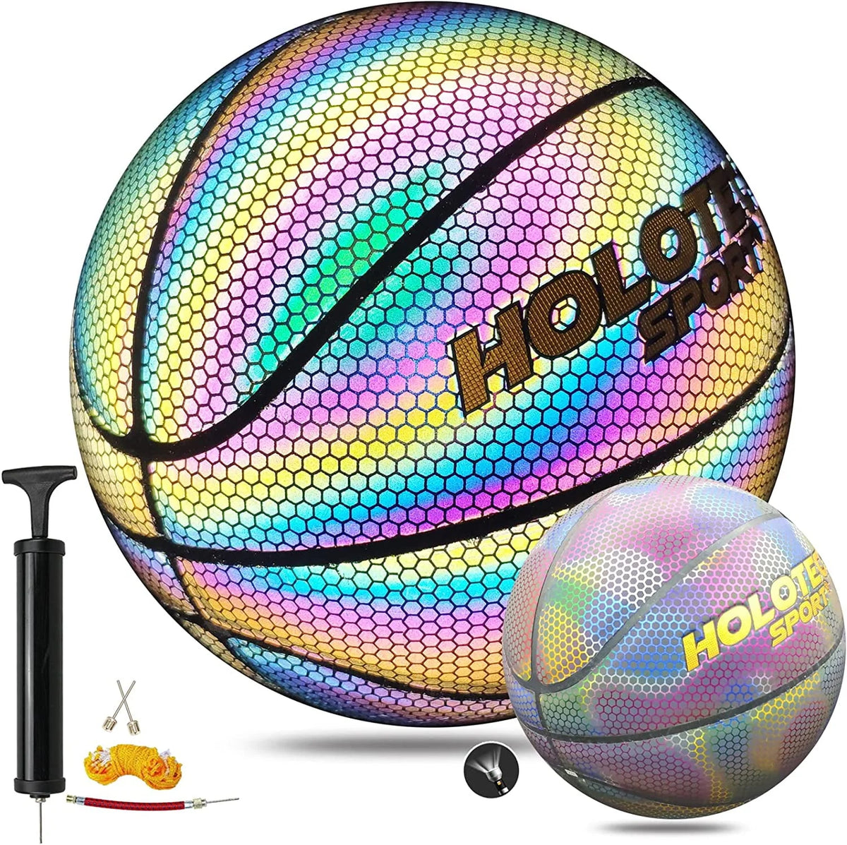 Holographic Reflective Composite Leather Basketball C706