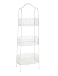 White 3-Tier Basket Rack Q762