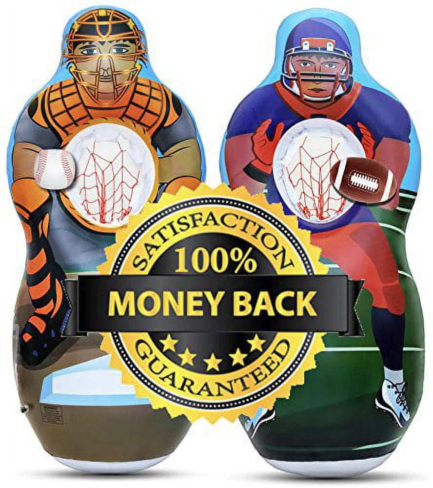 Inflatable Two Sided Toss Game with Plush Balls D69586