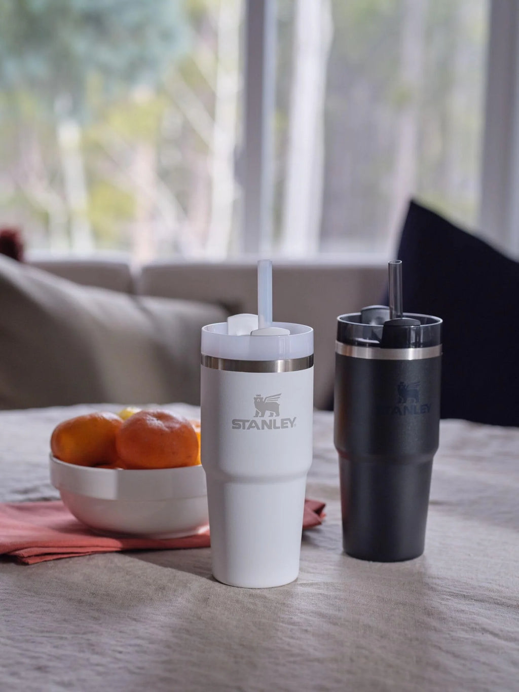 14 oz Stainless Steel Vacuum Insulated Tumbler with Lid and Straw E324821