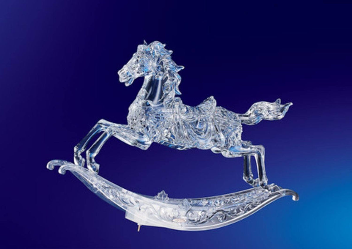 2 Pack Musical Christmas Rocking Horses I82578