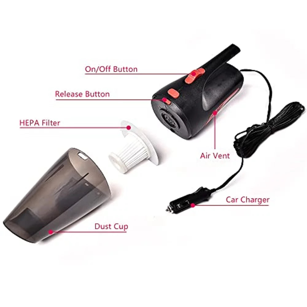 12V 120W Portable Wet Dry Handheld Car Vacuum Cleaner A374470
