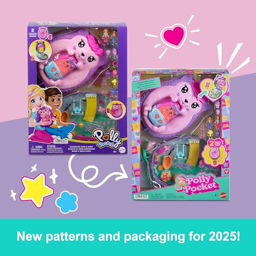 2-in-1 Travel Toy with 2 Micro Dolls and 16 Accessories O3794