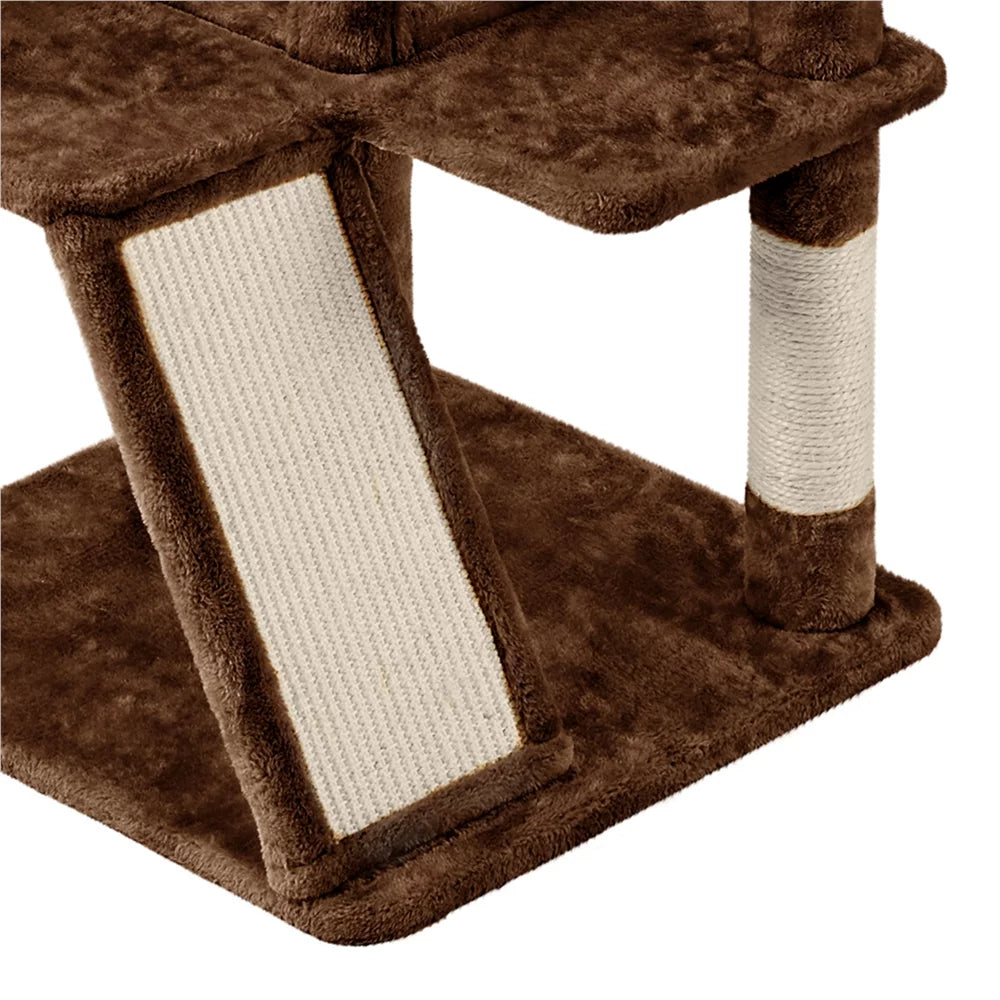 Brown Cat Tree with Scratching Post H798