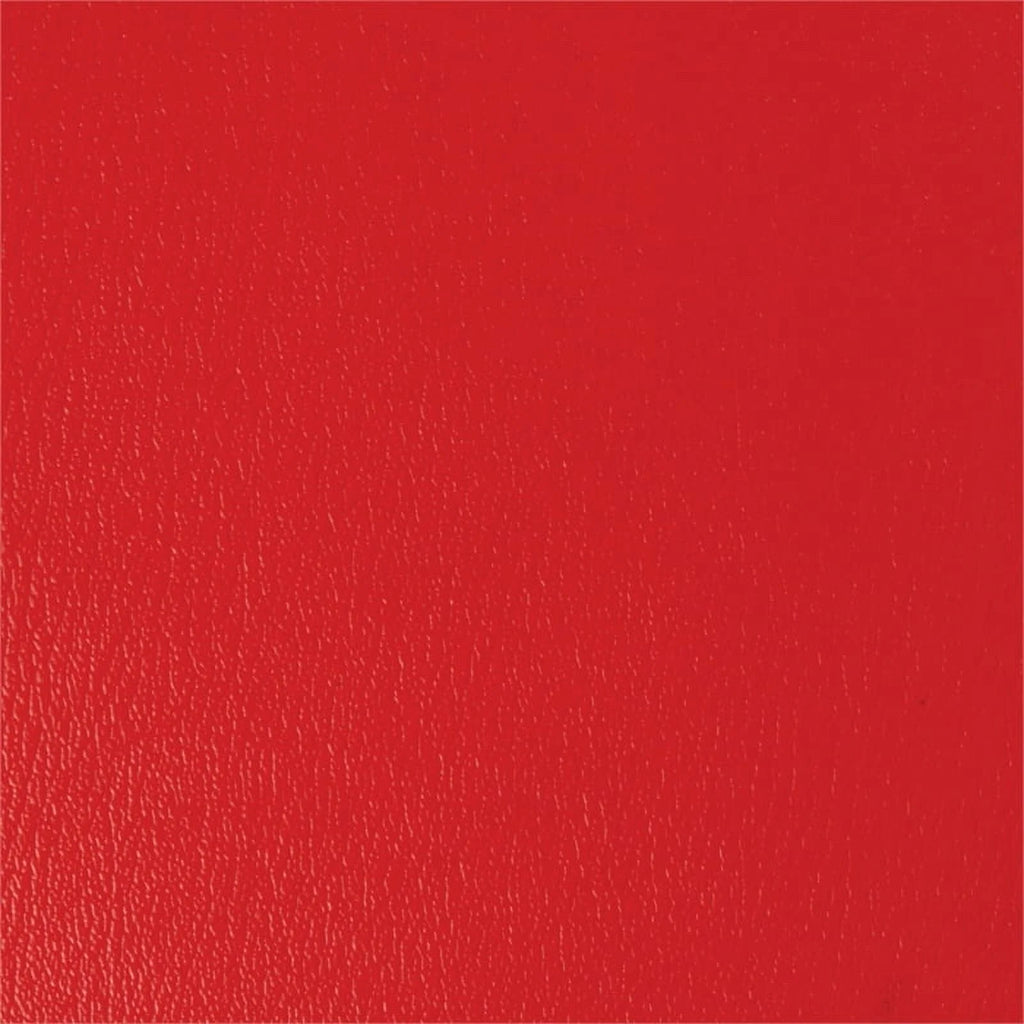 Red Faux Leather Lounge Chair and Ottoman F42420