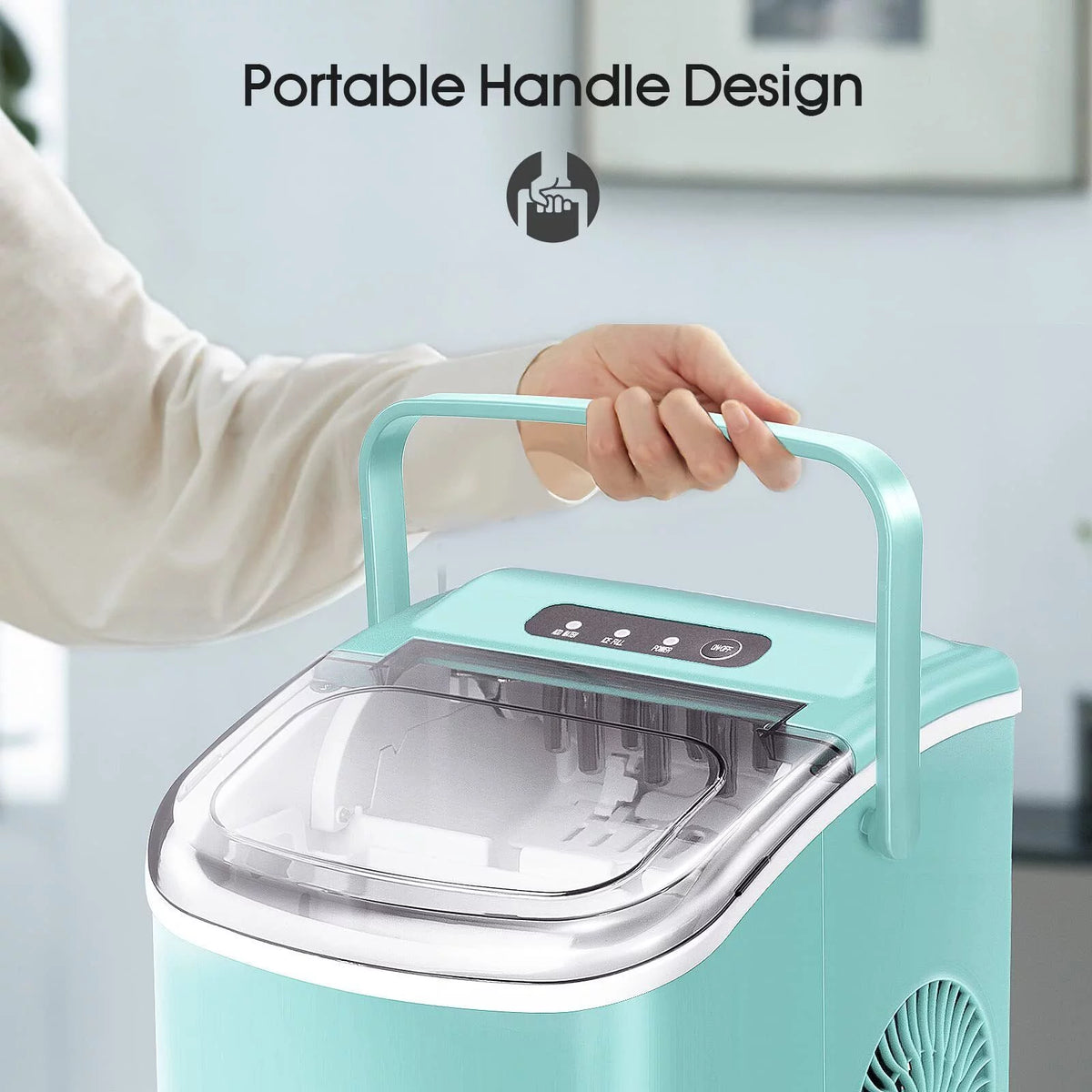 Countertop Nugget Ice Maker 26lbs Per Day with Ice Scoop X234038