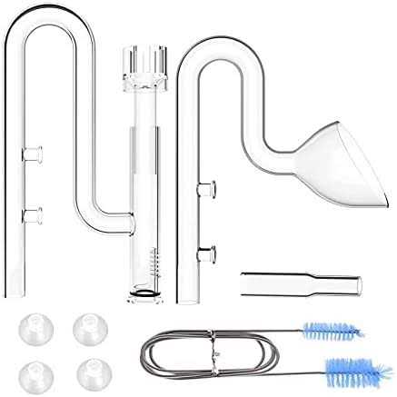 Aquatic Glass Lily Pipe Set with Skimmer Inflow and Outflow A705
