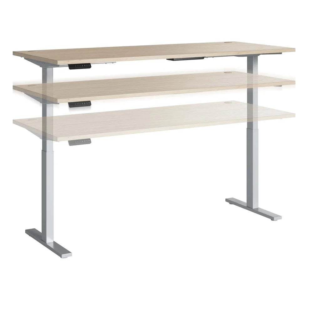 72W Adjustable Standing Desk in Natural Elm Z491215