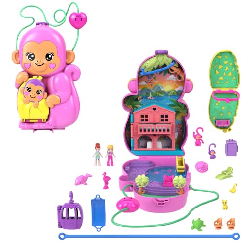 2-in-1 Travel Toy with 2 Micro Dolls and 16 Accessories O3794