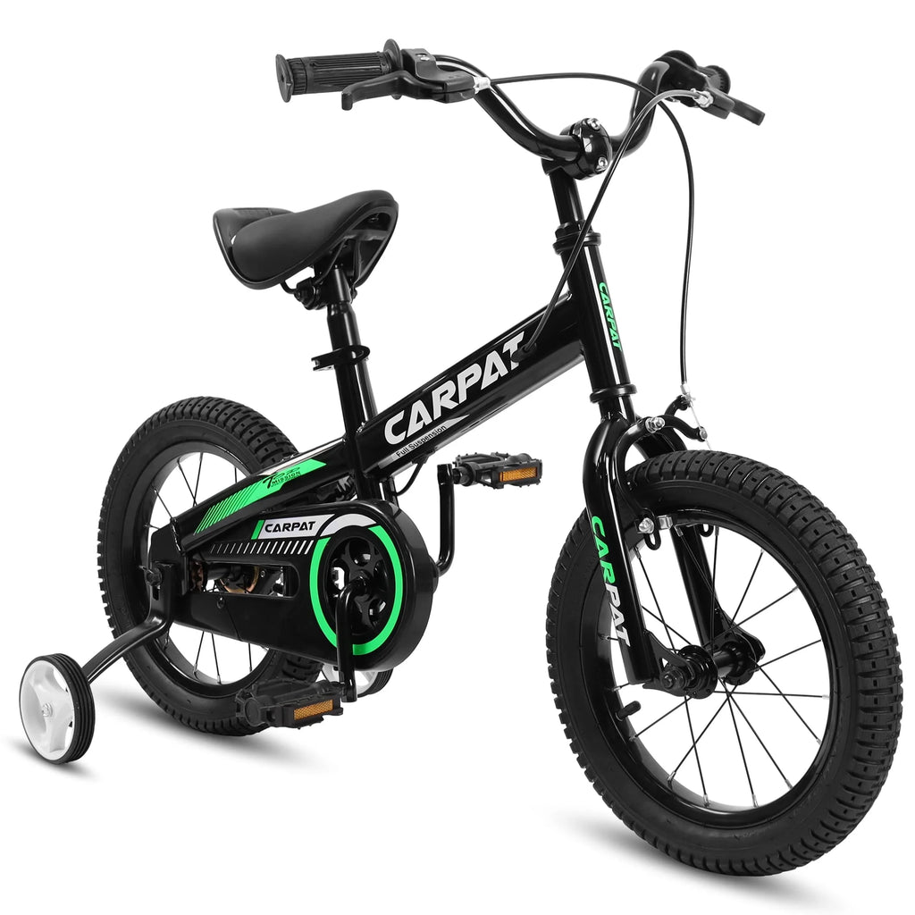 14 16 Inch Toddler Bike with Training Wheels Black W6281