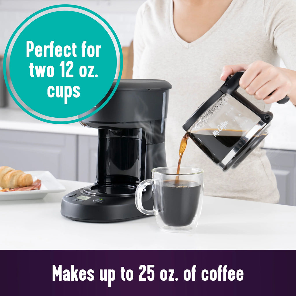 5-Cup Programmable Coffee Maker, 25 oz. Mini Brew, Black I747763