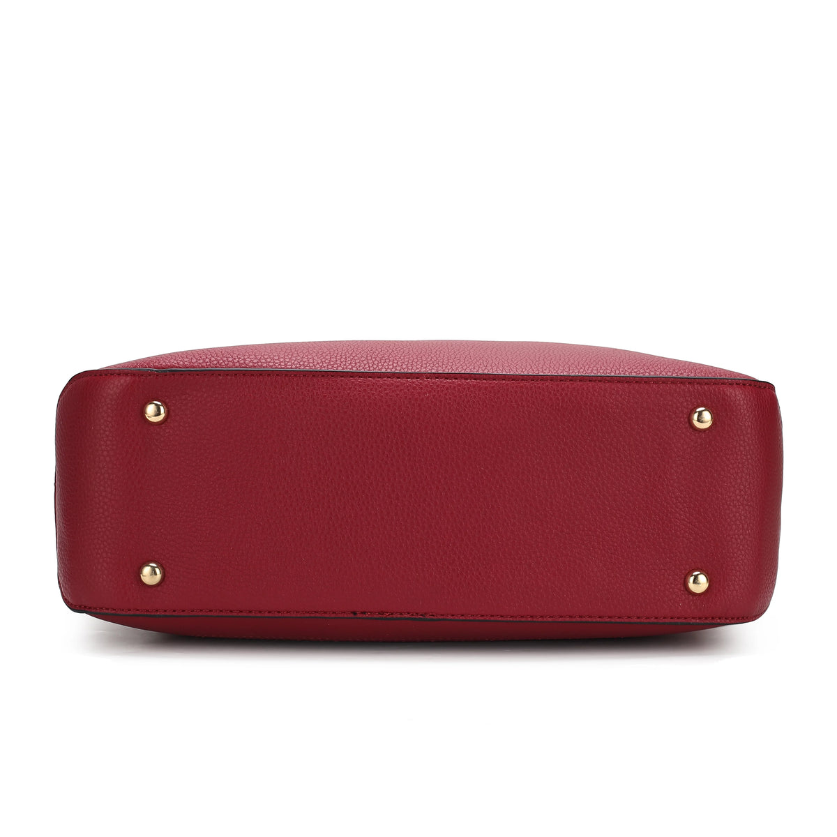Red Vegan Leather Tote Bag & Wallet L824