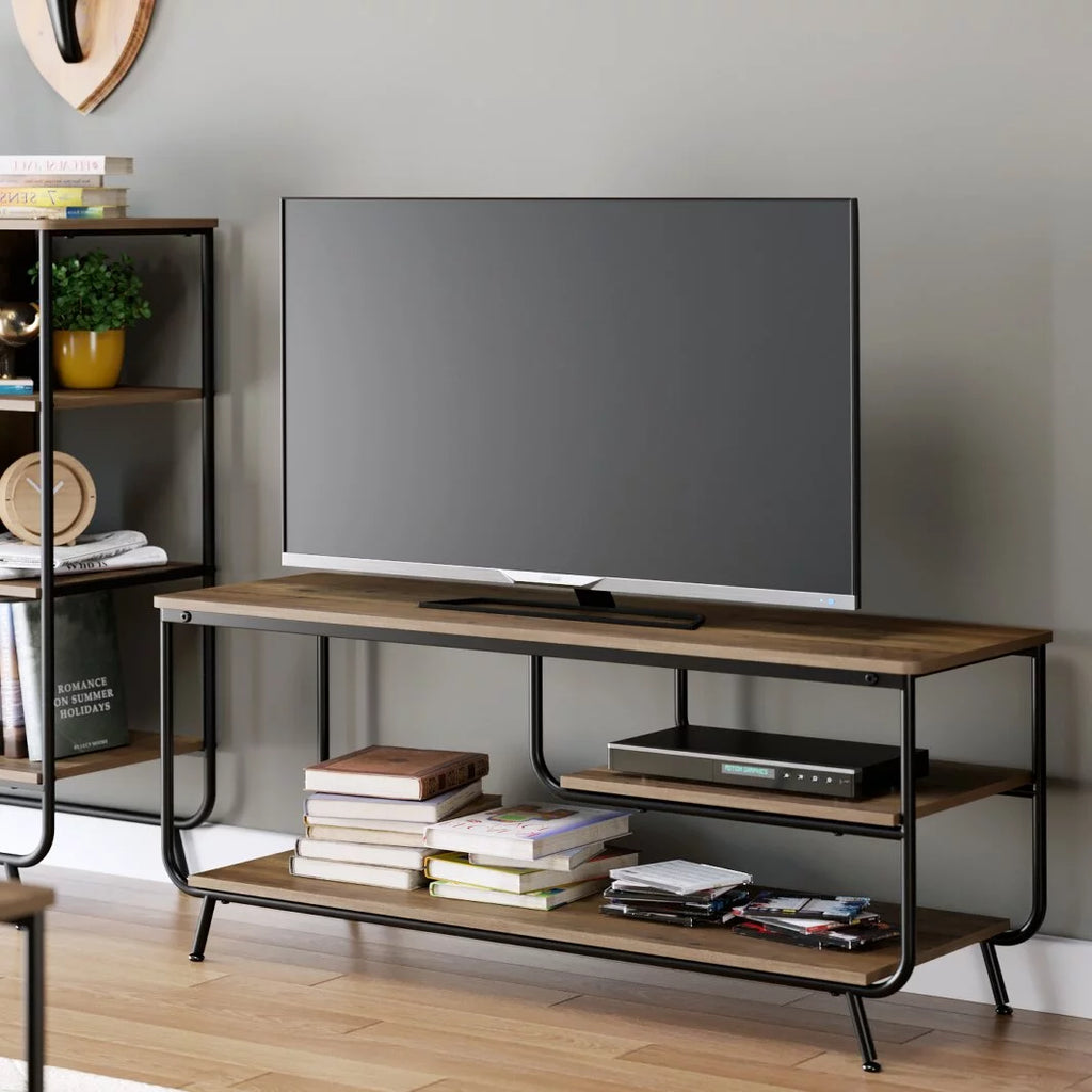 Wood 3 Tier TV Stand with Storage E503316