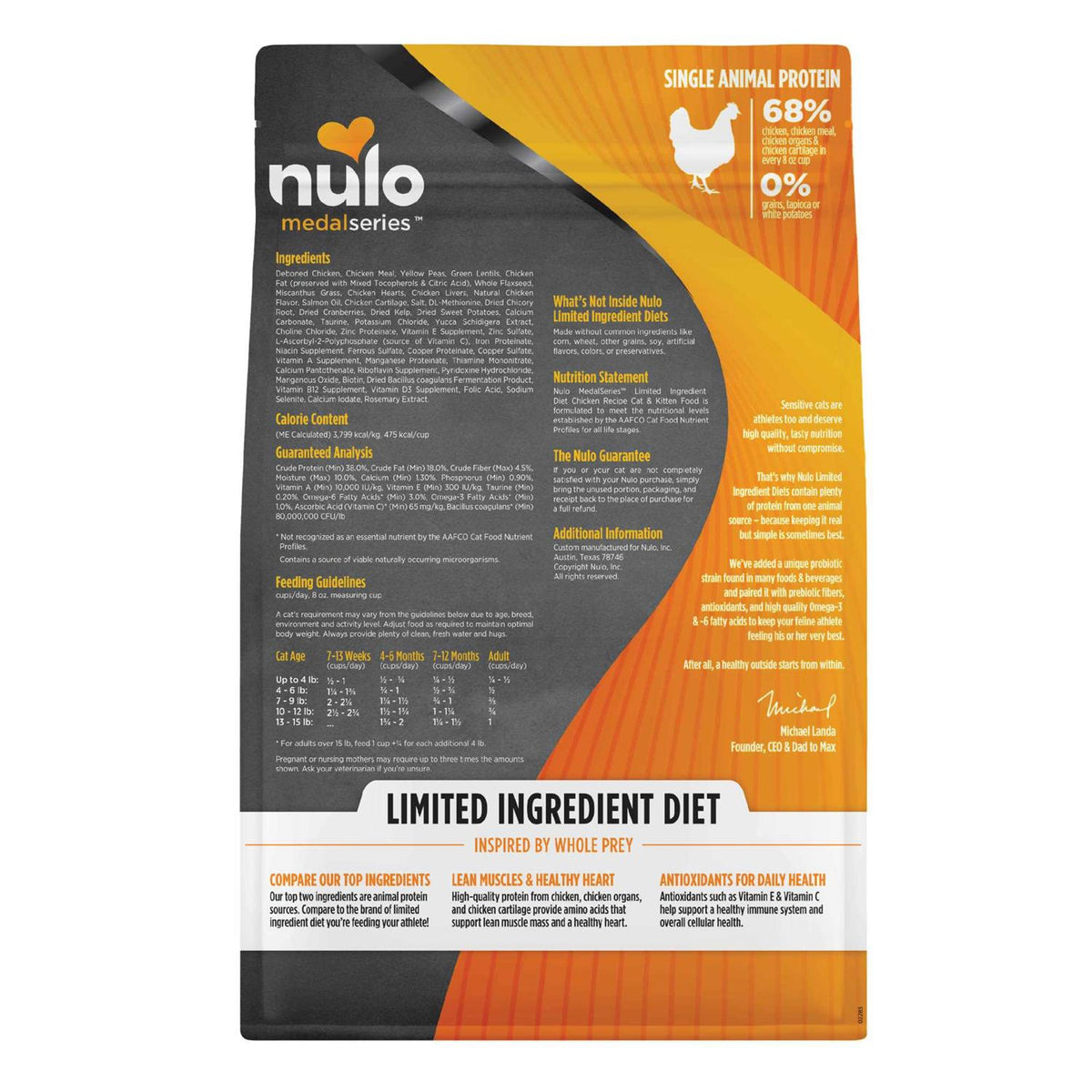 Chicken Dry Cat Food X108601