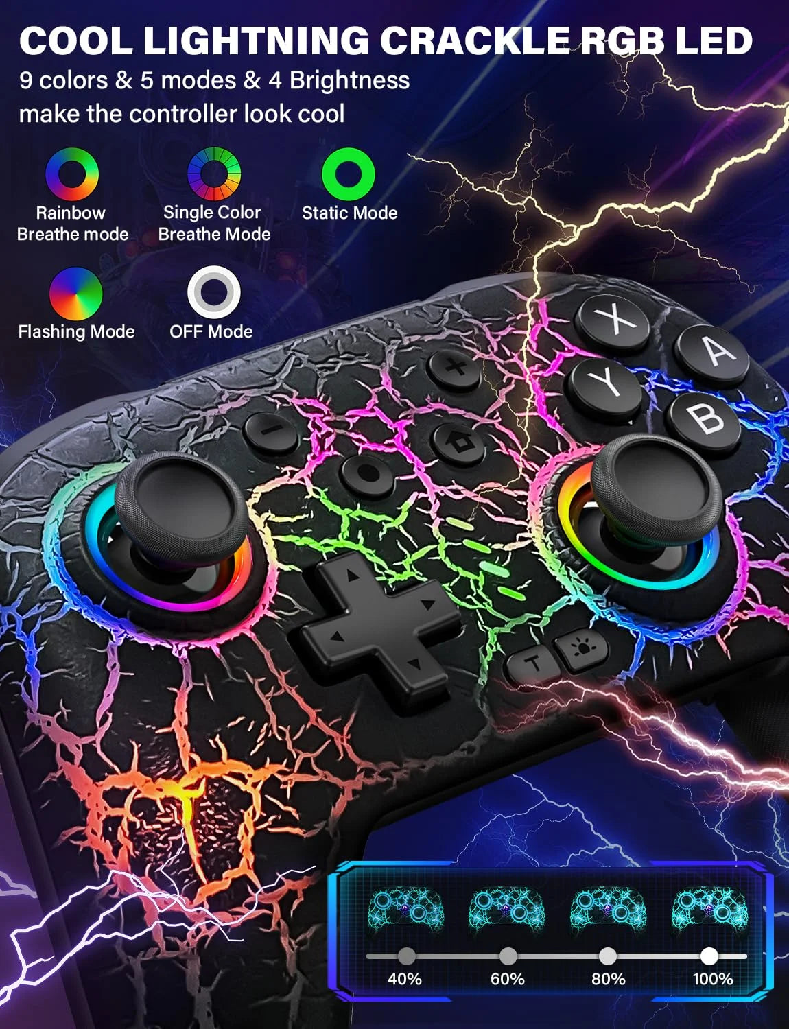 Wireless Switch Pro Controller with RGB G467